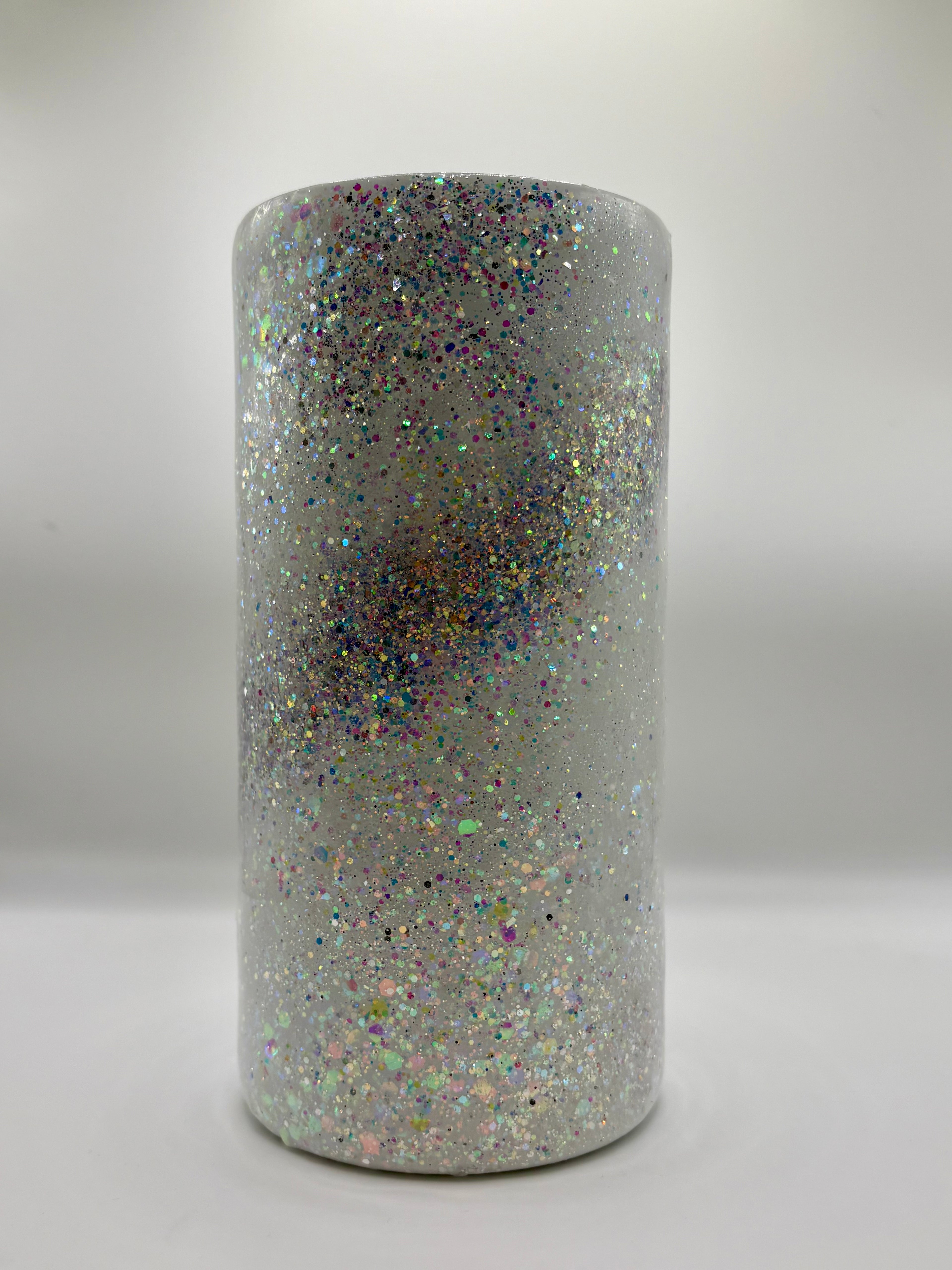 12oz Slim Can Cooler - Opalite White